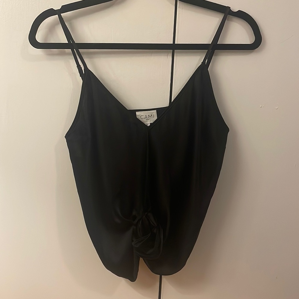 Cami NYC black top with beautiful rose detailing, perfect condition - never worn
